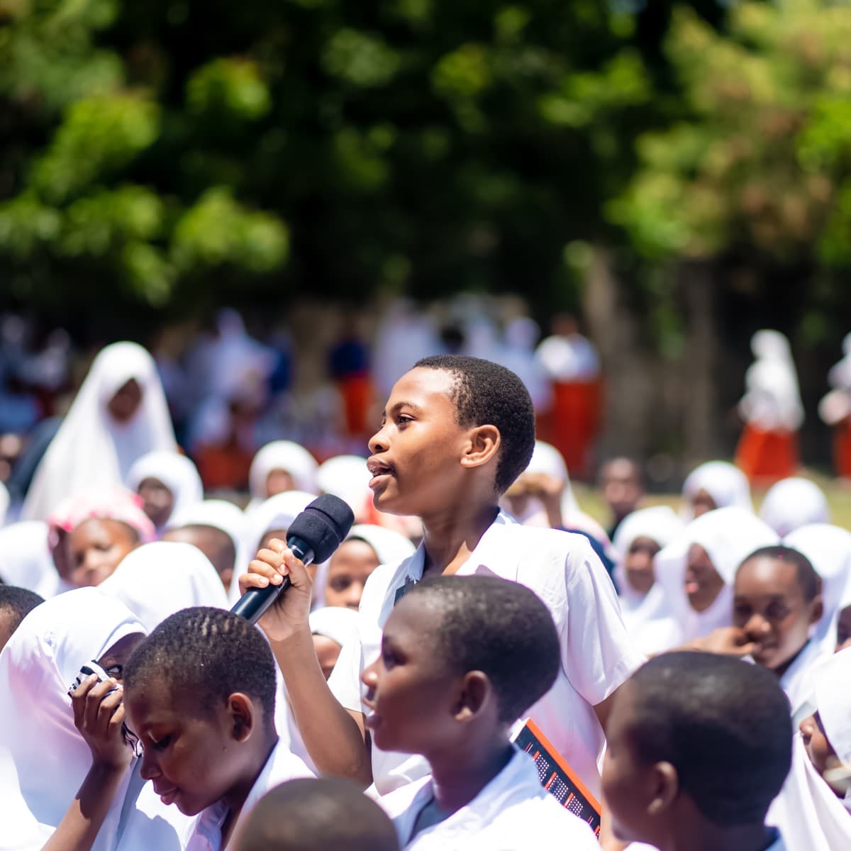 Girls at an ORA outreach event